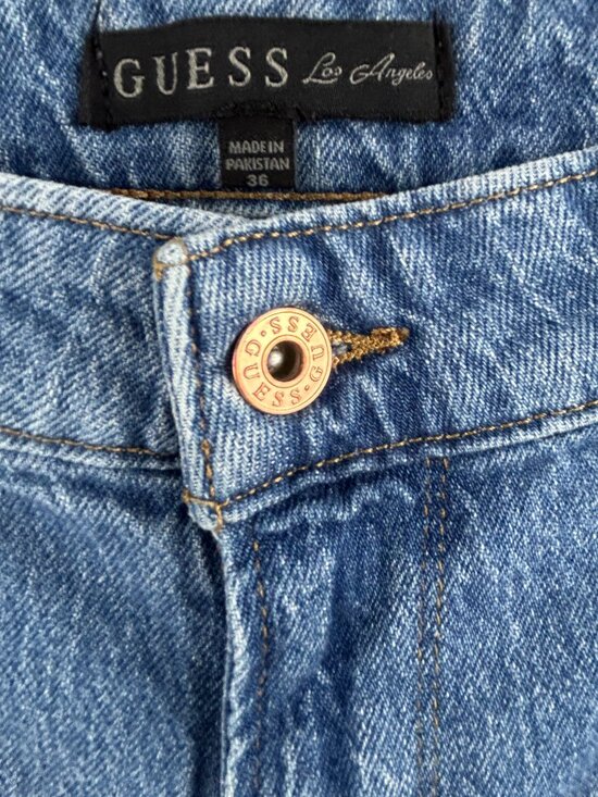 Guess – Tapered Straight Mid-Blue Jeans Men's W36 L32 - Picture 3 of 12